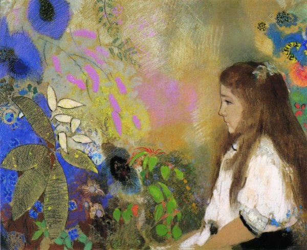 Main Product Photo of Portrait of Yseult Fayet Painting by Odilon Redon