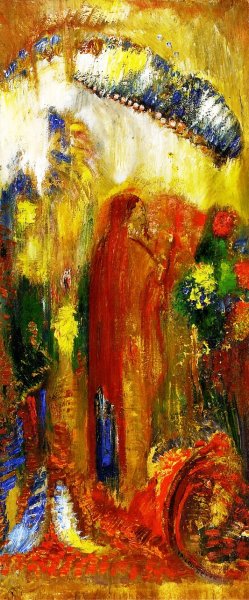 Preaching Oil painting by Odilon Redon
