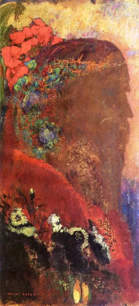 Profile of Life Oil painting by Odilon Redon
