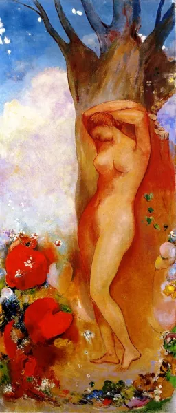 Rebirth painting by Odilon Redon