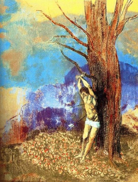 Saint Sebastian by Odilon Redon - Hand-Painted Oil Painting Reproduction