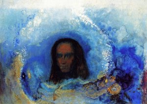 Silence II Oil painting by Odilon Redon