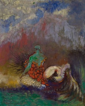 Siren by Odilon Redon Oil Painting