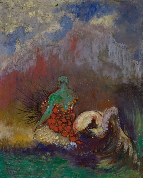 Main Product Photo of Siren  Painting by Odilon Redon