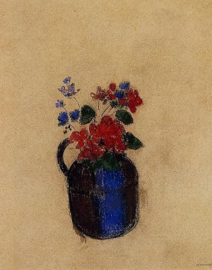 Small Bouquet in a Pitcher by Odilon Redon Oil Painting