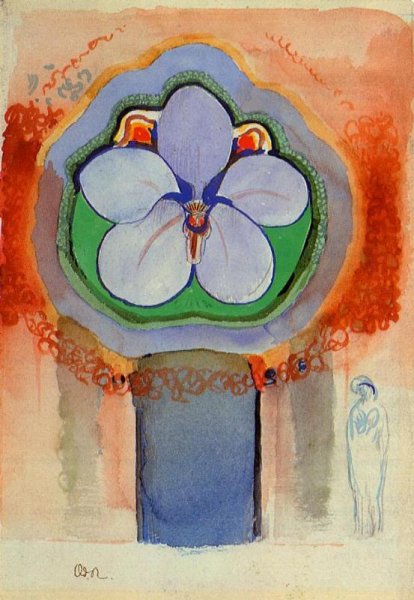 Main Product Photo of Strange Orchid Painting by Odilon Redon