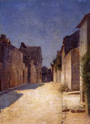 Street in Samois by Odilon Redon Oil Painting