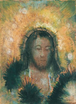 Tete De Christ by Odilon Redon Oil Painting