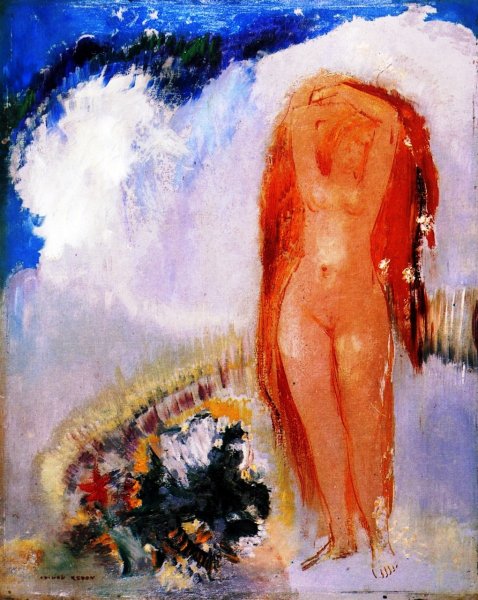 Main Product Photo of The Appearance of a Nude Woman Painting by Odilon Redon