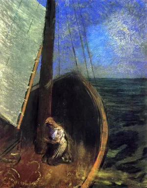 The Boat 2 by Odilon Redon - Oil Painting Reproduction