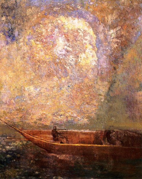The Boat 4 by Odilon Redon - Hand-Painted Oil Painting Reproduction