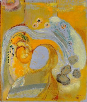 The Buddha Oil painting by Odilon Redon
