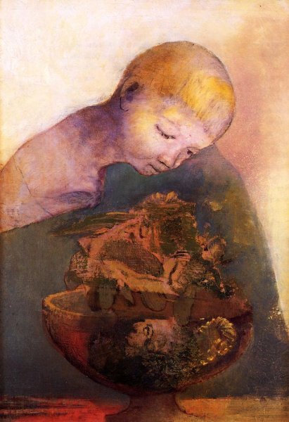 Main Product Photo of The Chalice of Becoming Painting by Odilon Redon