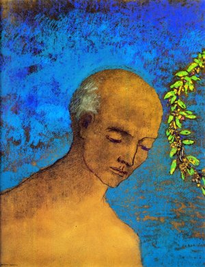 The Crown Oil painting by Odilon Redon