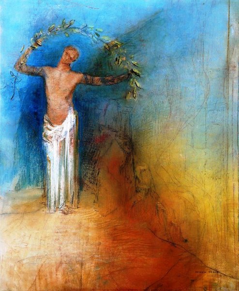 Main Product Photo of The Crown Painting by Odilon Redon