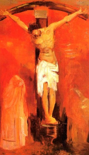 The Crucifixion by Odilon Redon Oil Painting