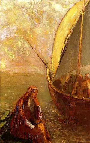 The Departure painting by Odilon Redon