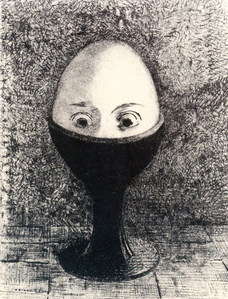 Main Product Photo of The Egg Painting by Odilon Redon