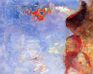 The Fallen Angel Oil painting by Odilon Redon