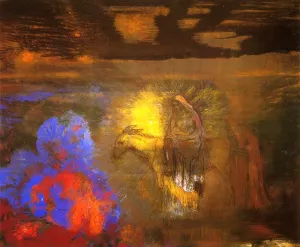 The Flight into Egypt painting by Odilon Redon