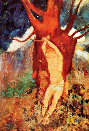 The Martyrdom of Saint Sebastian by Odilon Redon Oil Painting