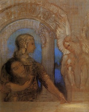 The Mystical Knight by Odilon Redon Oil Painting