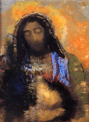 The Sacred Heart Oil painting by Odilon Redon