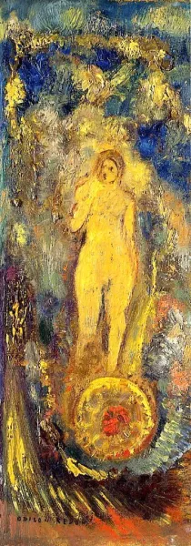 The Wheel of Fortune Oil painting by Odilon Redon