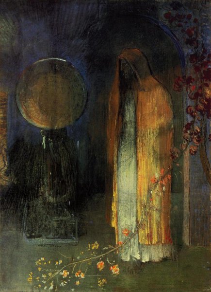 Main Product Photo of The Yellow Cape Painting by Odilon Redon