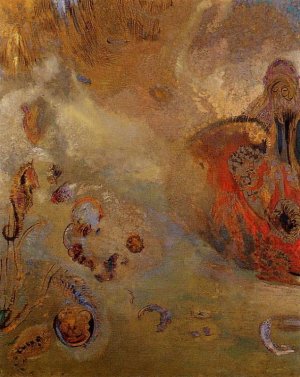 Underwater Vision Oil painting by Odilon Redon