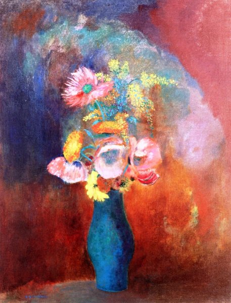 Vase of Flowers 11 by Odilon Redon - Hand-Painted Oil Painting Reproduction