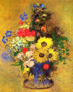 Vase of Flowers 4 by Odilon Redon Oil Painting
