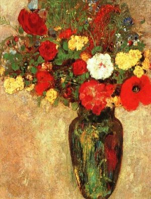 Vase of Flowers 7 by Odilon Redon Oil Painting