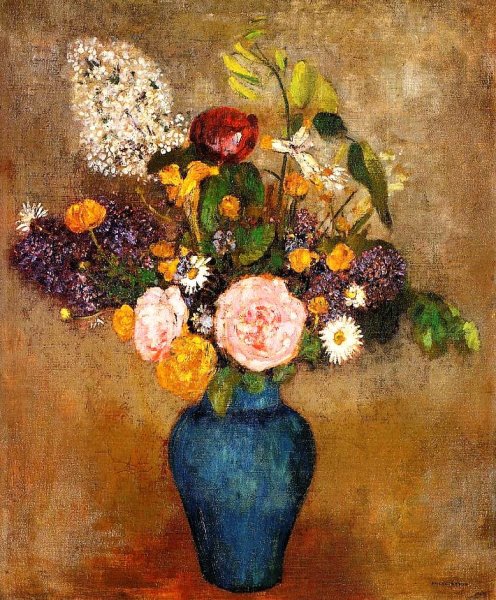 Main Product Photo of Vase of Flowers 8 Painting by Odilon Redon