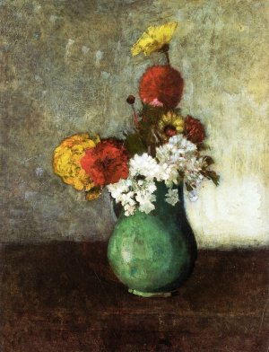 Vase of Flowers 9 by Odilon Redon Oil Painting