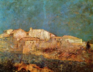 Venetian Landscape painting by Odilon Redon
