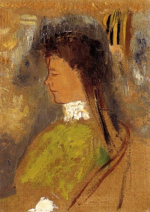 Violette Haymann Oil painting by Odilon Redon
