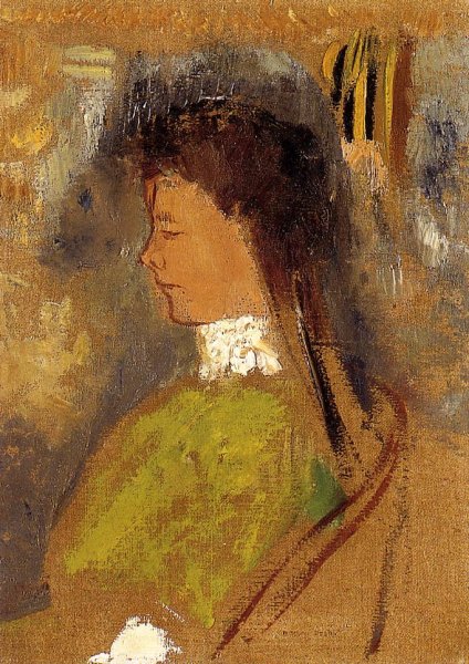Violette Haymann by Odilon Redon - Hand-Painted Oil Painting Reproduction