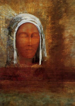 Virgin of the Dawn Oil painting by Odilon Redon