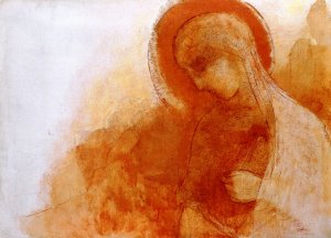 Virgin by Odilon Redon Oil Painting