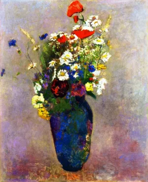 Vision: Vase of Flowers by Odilon Redon Oil Painting