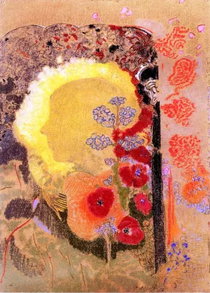 Visionary Head by Odilon Redon Oil Painting