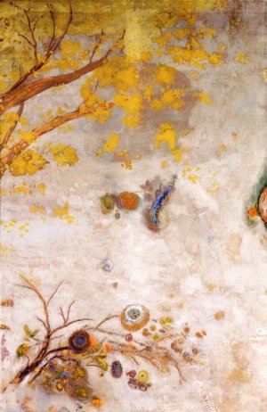 Yellow Flower Branch by Odilon Redon Oil Painting