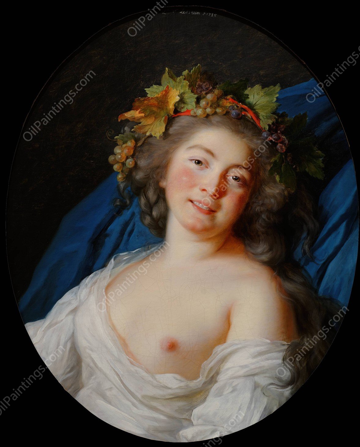 Bacchante  by Élisabeth Louise Vigée Le Brun - Hand-Painted Oil Painting Reproduction