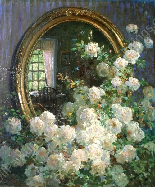 The Mirror by Abbott Fuller Graves - Hand-Painted Oil Painting Reproduction