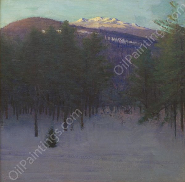 Monadnock in Winter by Abbott Handerson Thayer - Hand-Painted Oil Painting Reproduction