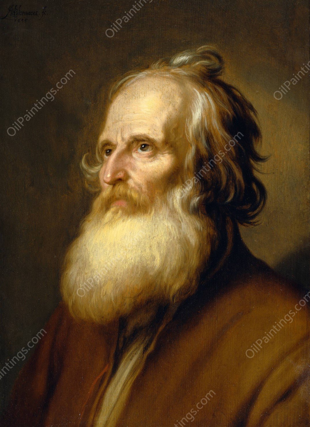 Old Man  by Abraham Bloemaert - Hand-Painted Oil Painting Reproduction