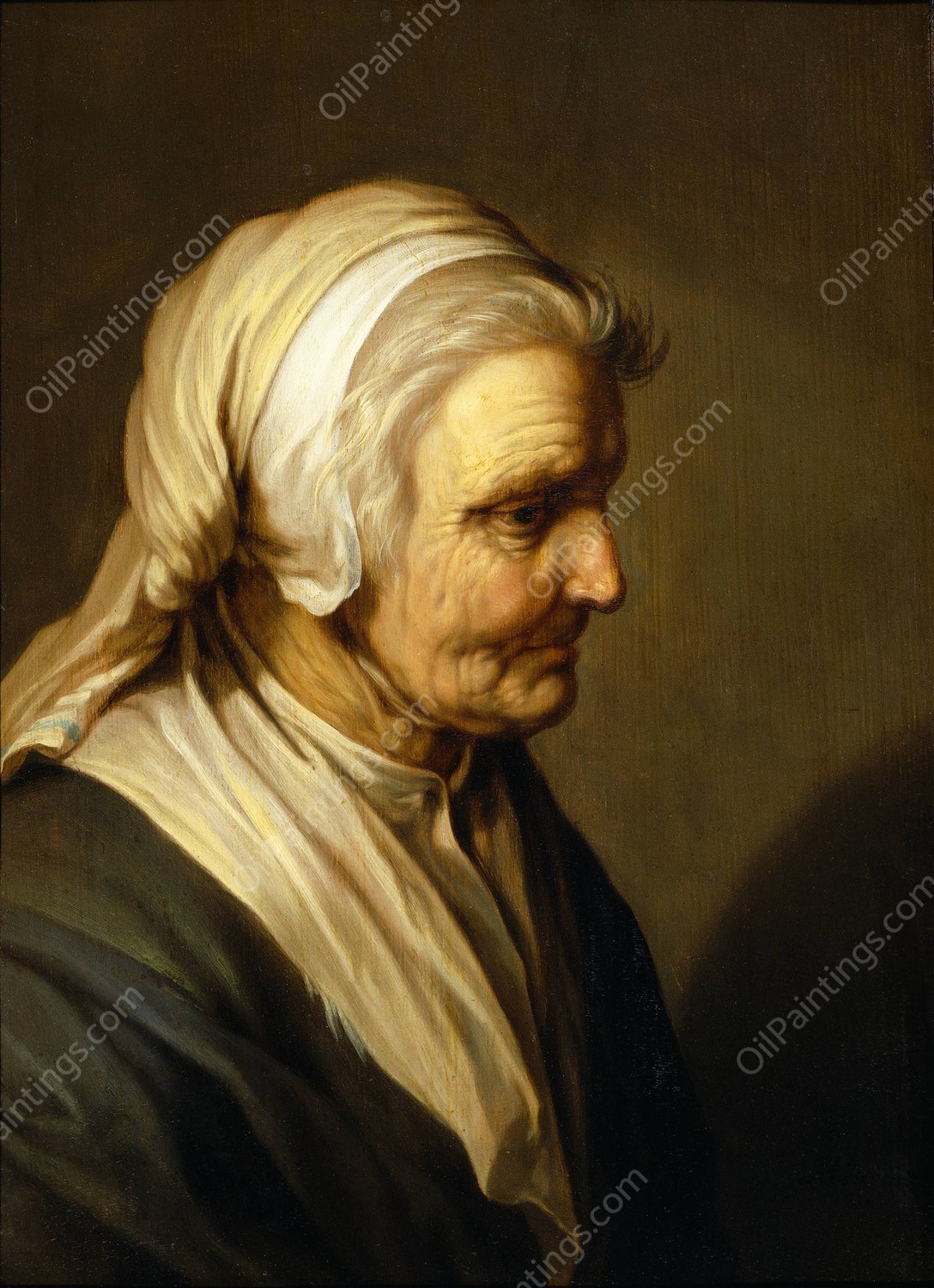 Old Woman  by Abraham Bloemaert - Hand-Painted Oil Painting Reproduction