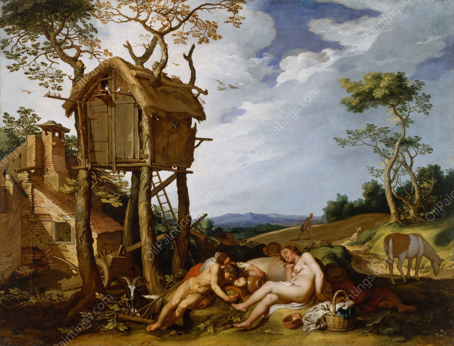 Parable Of The Wheat And The Tares  by Abraham Bloemaert - Hand-Painted Oil Painting Reproduction