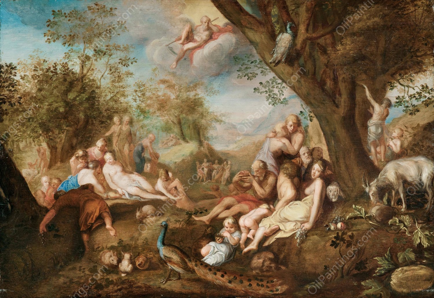 The Golden Age by Abraham Bloemaert - Hand-Painted Oil Painting Reproduction